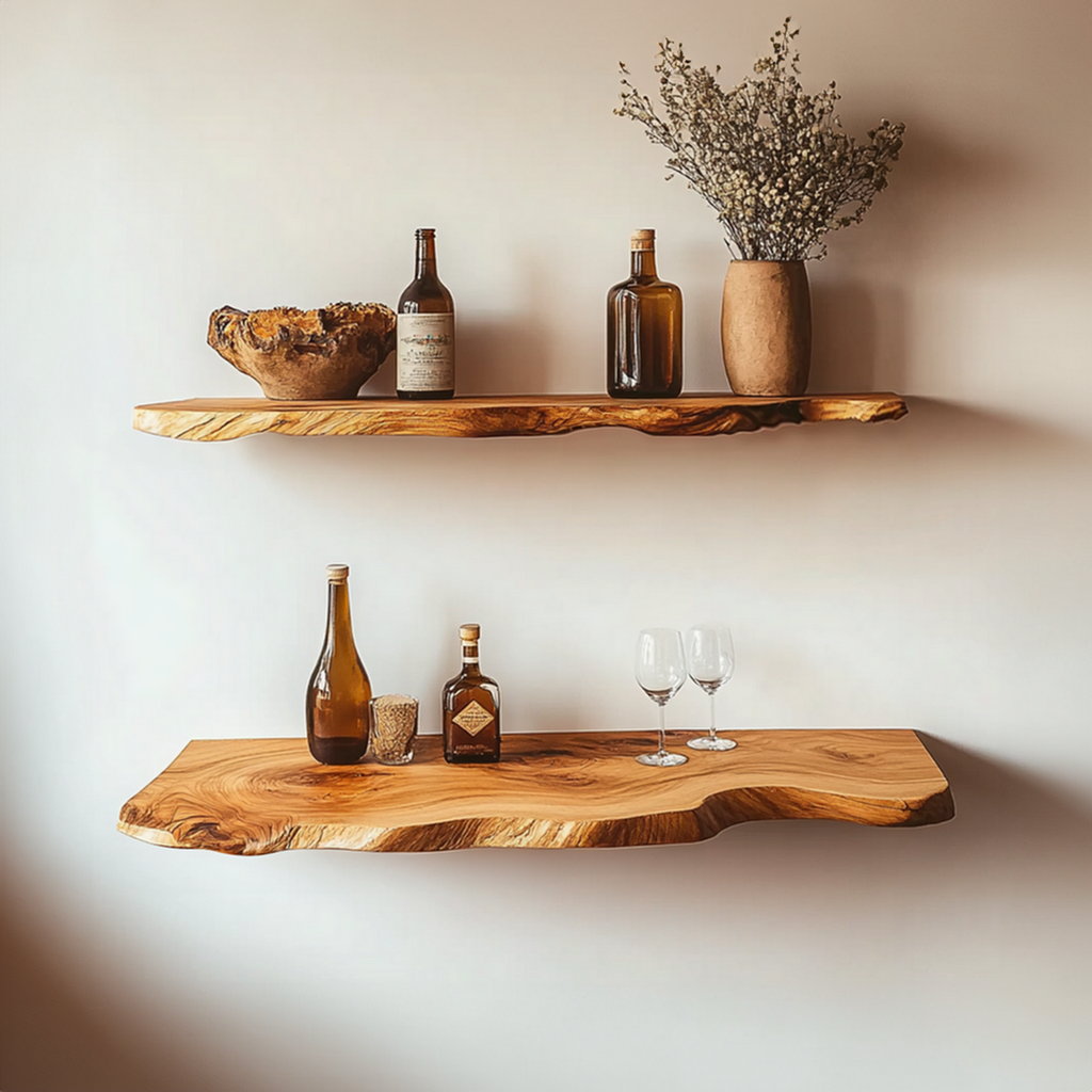 Custom Floating Shelves Wall Shelves Rustic Decor Office Gift - view 3