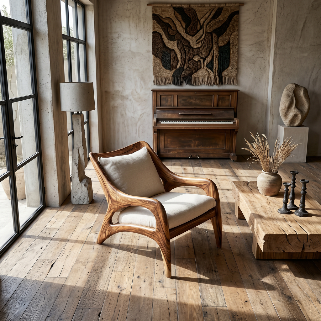Contemporary Wooden Lounge Chair for Refined Porch Living - view 2