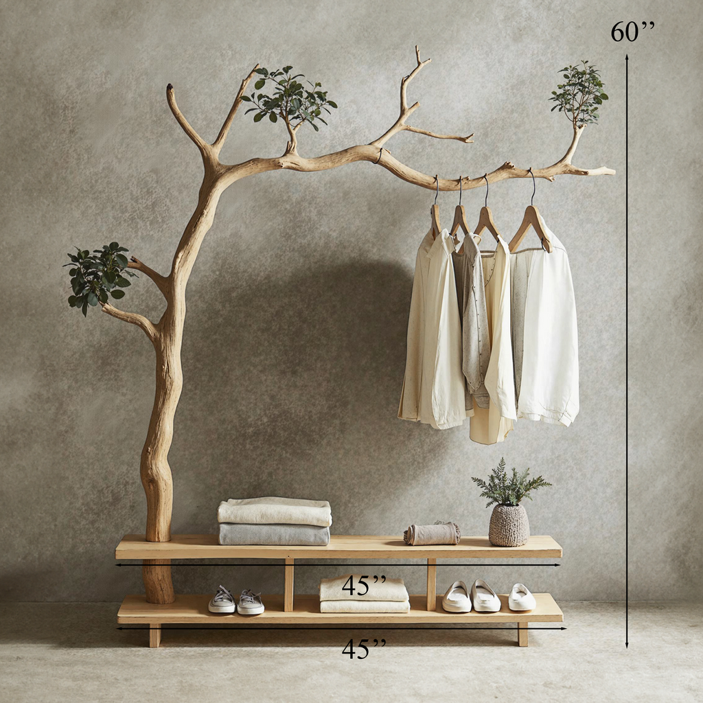 Driftwood Branch Coat Hanger Wall Mount Unique Towel Hook - view 7