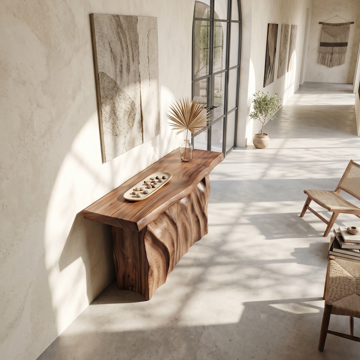 Contemporary Live Form Hall Table For Loft Interior Space
