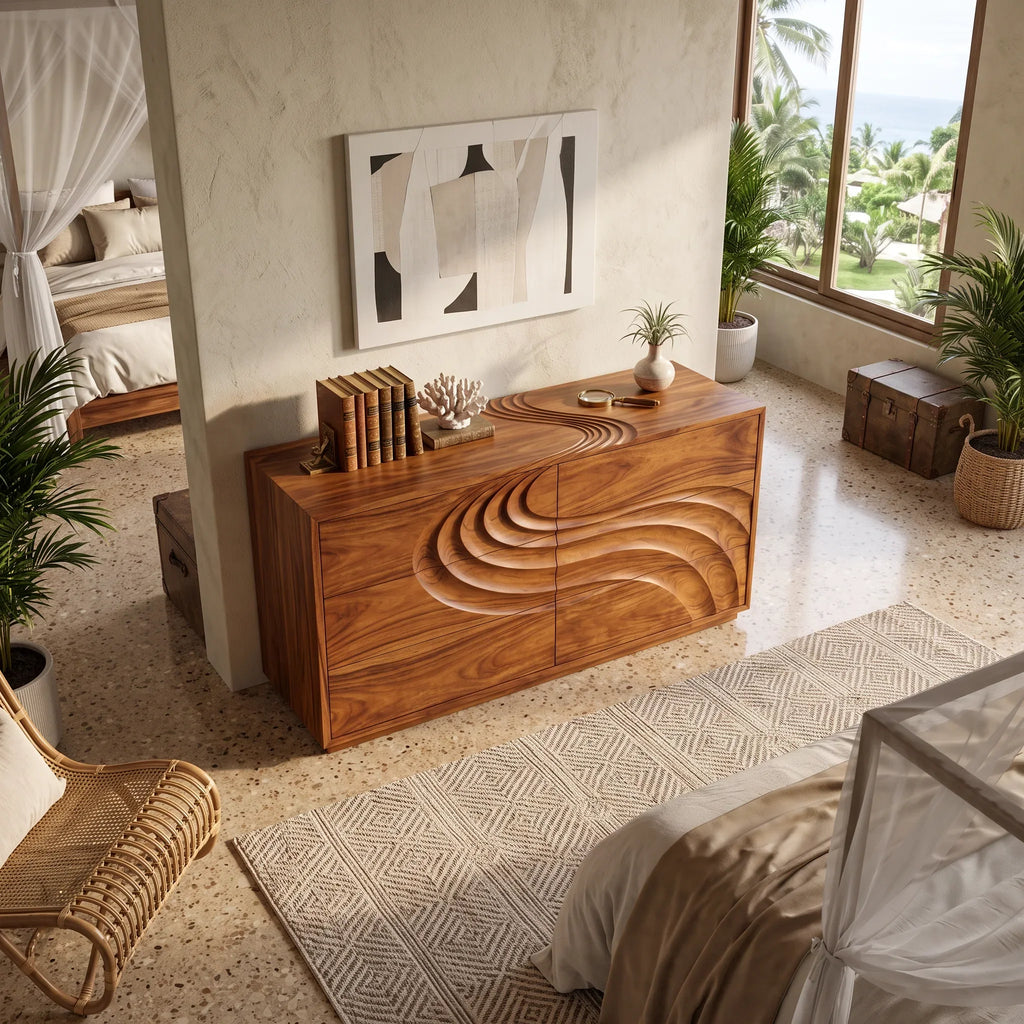 Contemporary Flow Dresser Drawer For Modern Bedroom - view 2