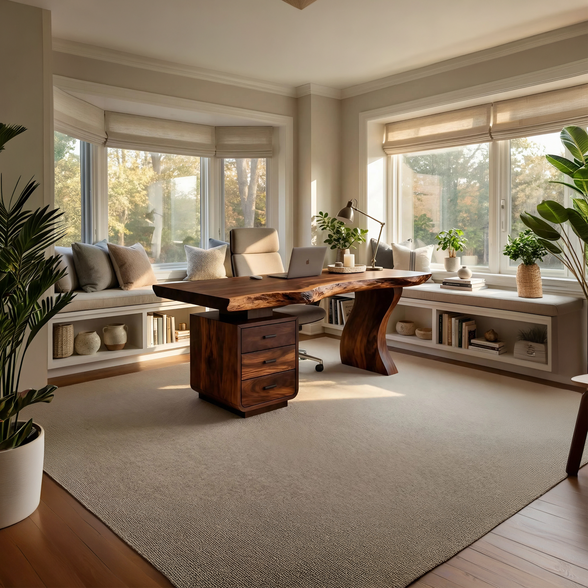 Contemporary Home Office Desk For Artistic Living Room