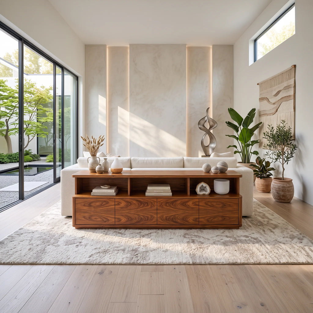 Contemporary Cabinet Console Table For Elegant Entryway