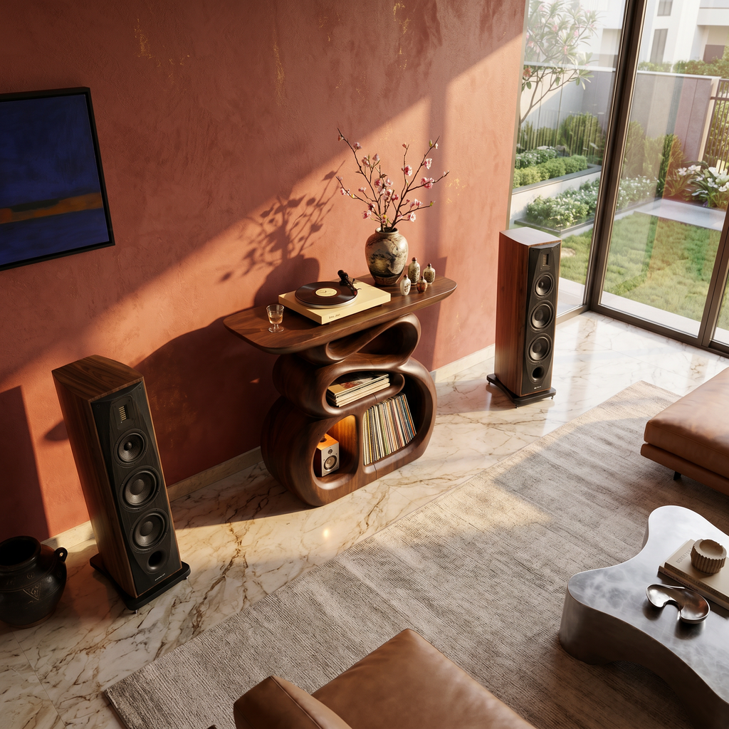 Contemporary Audio Stand For Entertainment Lounge Interior