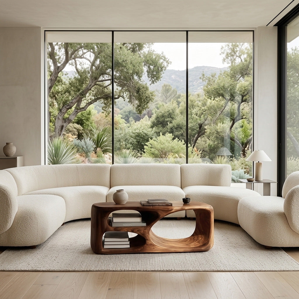 Contemporary Coffee Table With Built In Storage For Living Room