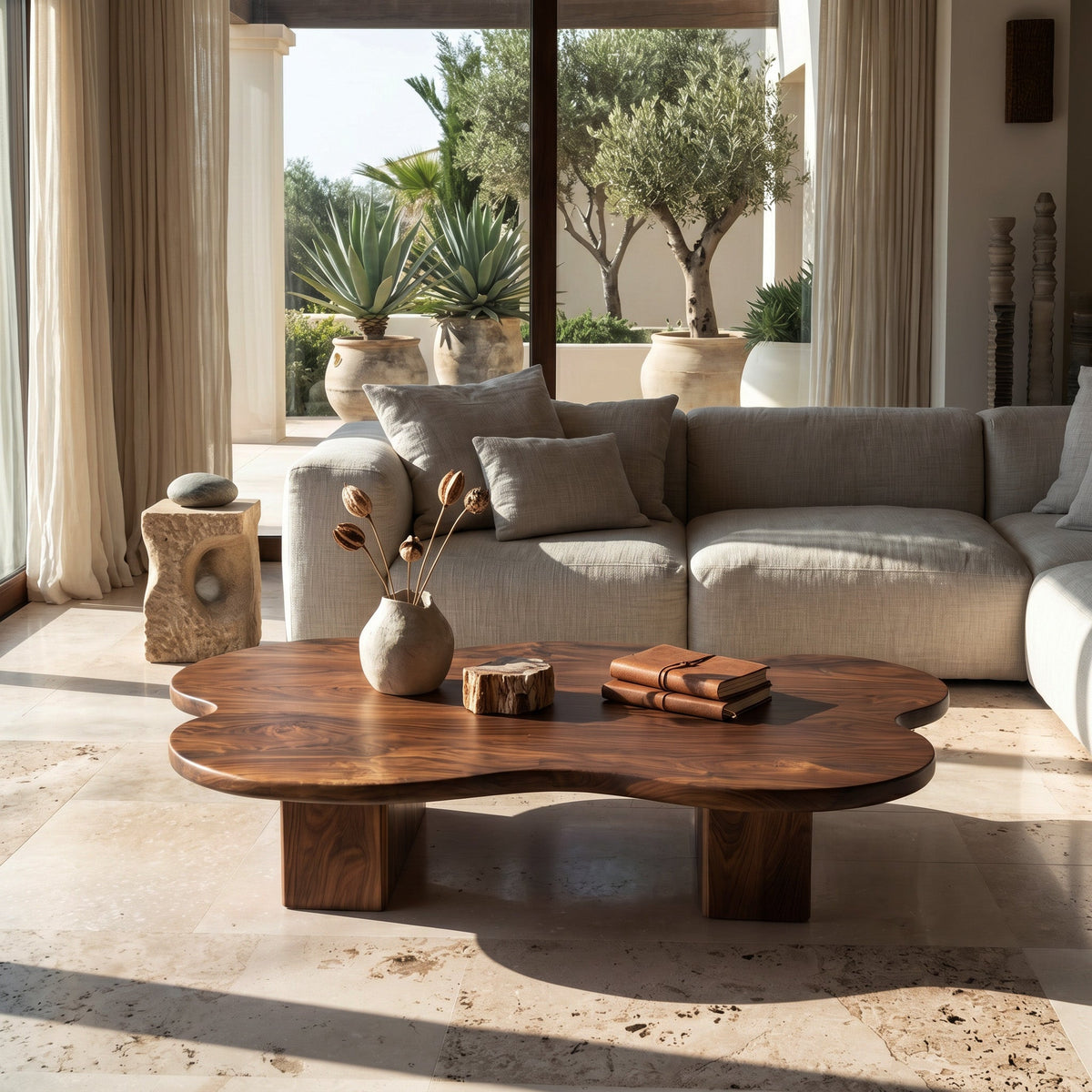 Contemporary Cloud Shape Coffee Table For Living Room Decor
