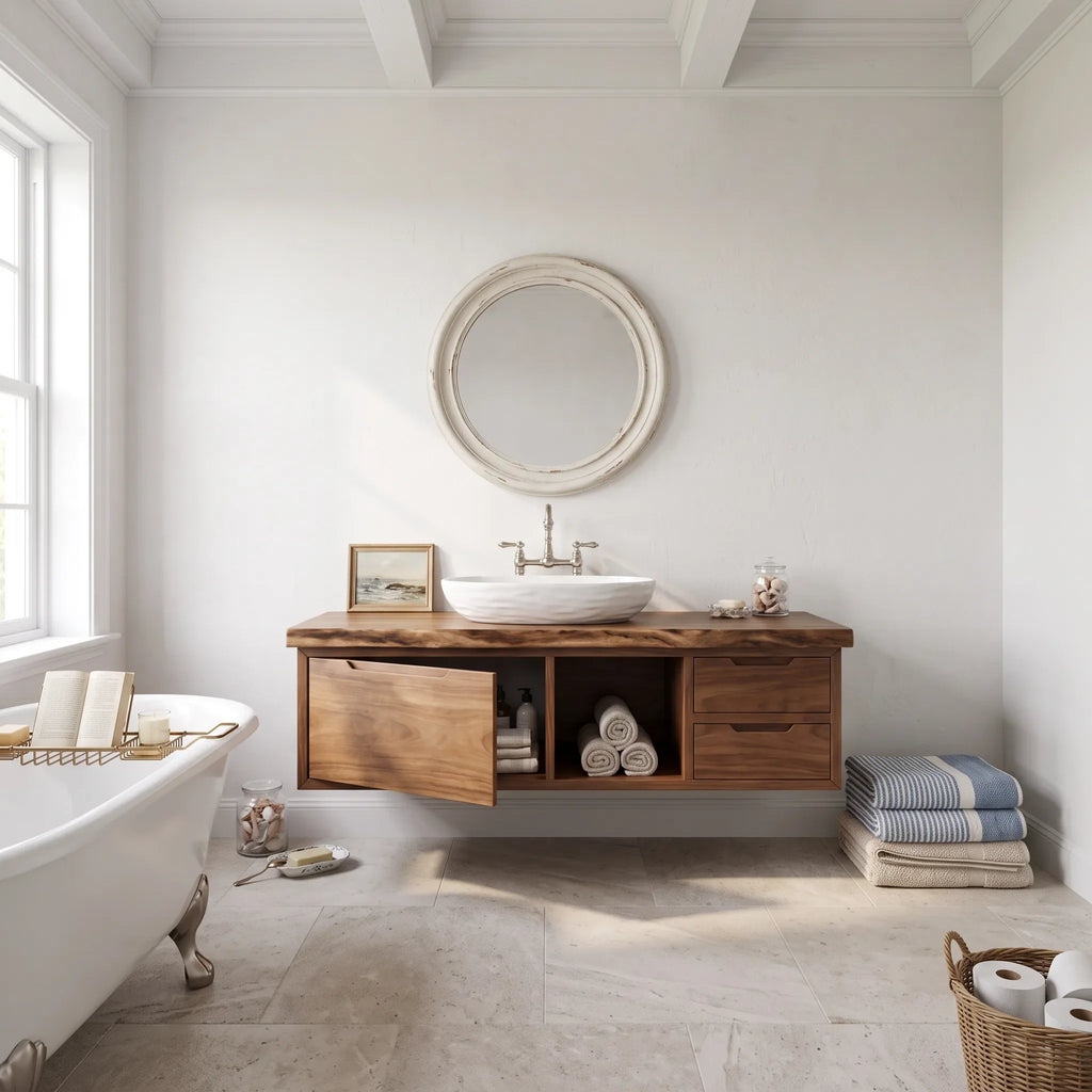 Contemporary Double Sink Bathroom Vanity Modern Ensuite