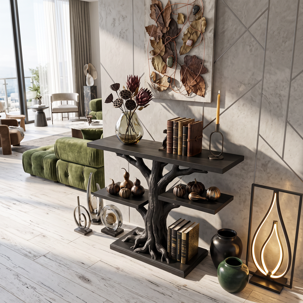 Contemporary Root Form Display Table For Halloween Furniture