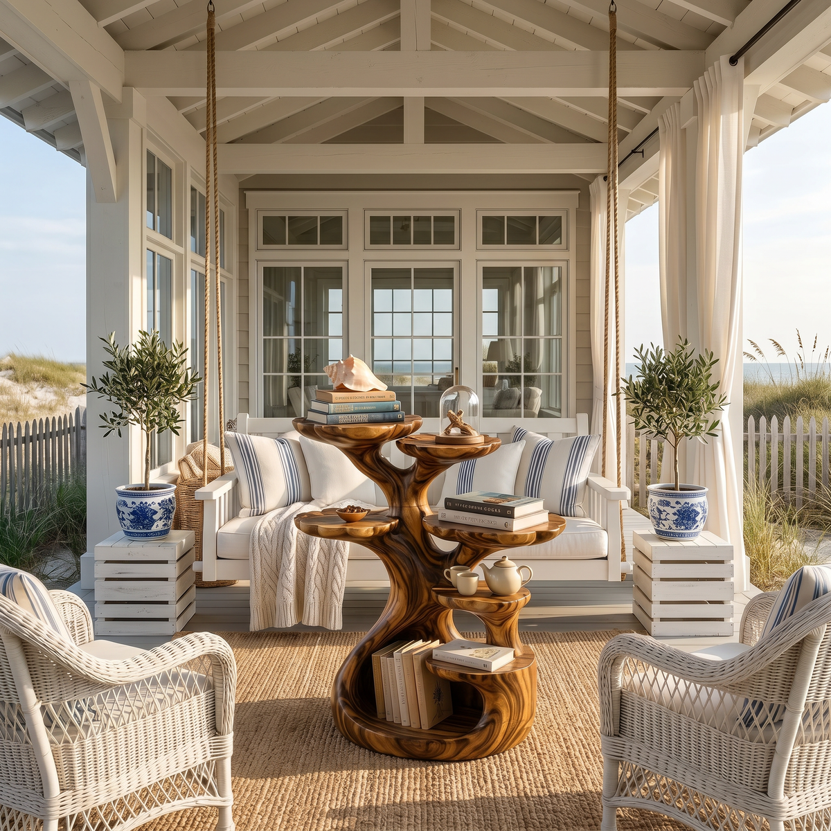 Contemporary Multi Tier Side Table Modern Home