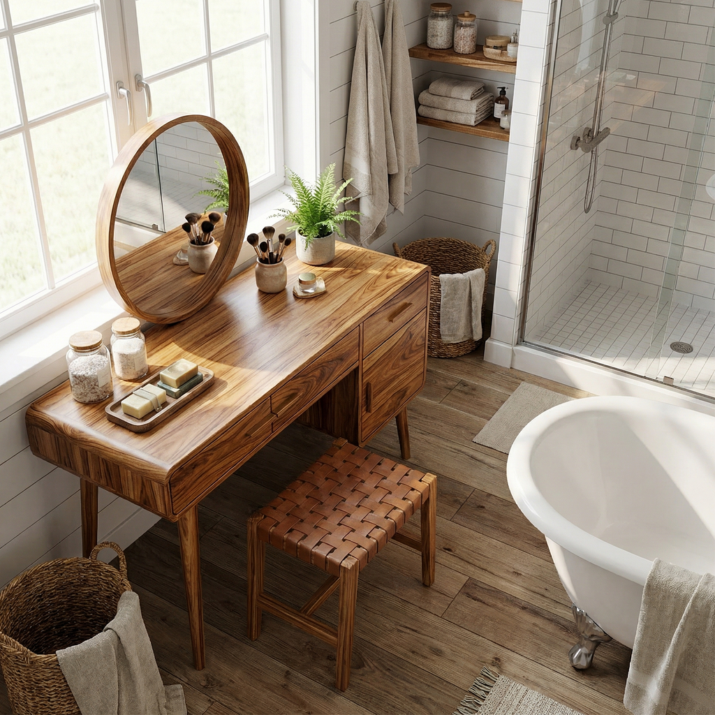 Contemporary Makeup Vanity Dressing Area Beauty Space Personal Area