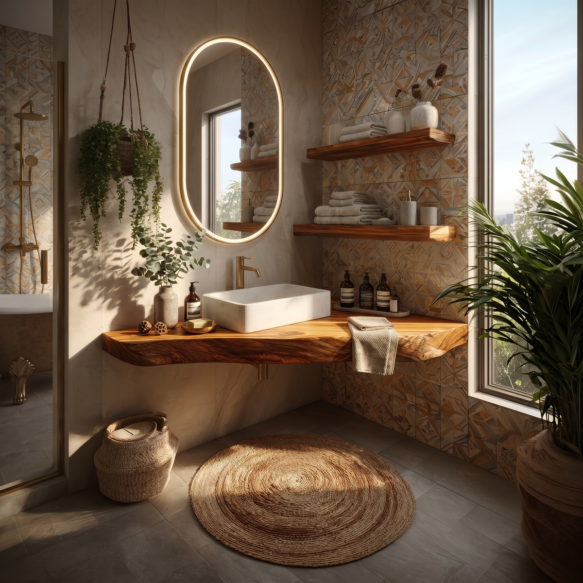 Coastal Wall Mounted Vanity Ocean View Home