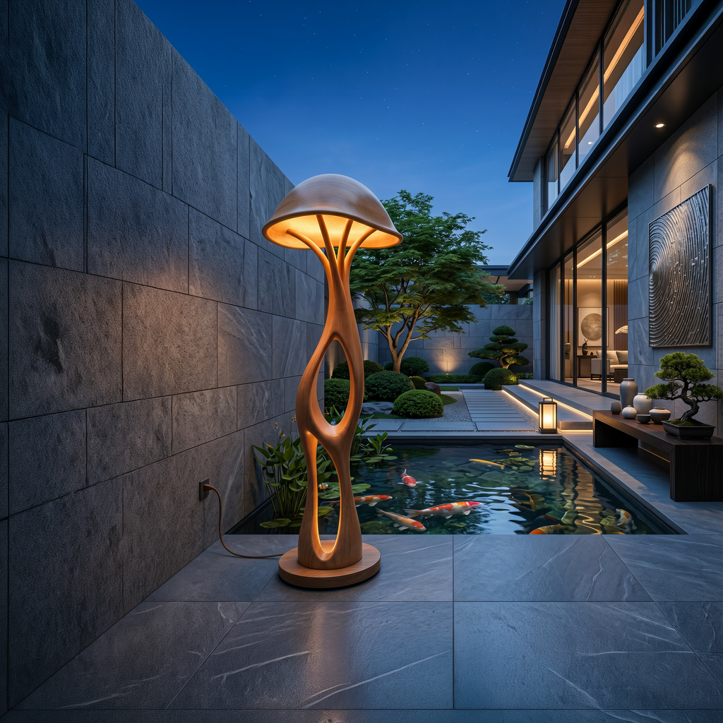 Contemporary Dome Mushroom Floor Lamp For Bedroom