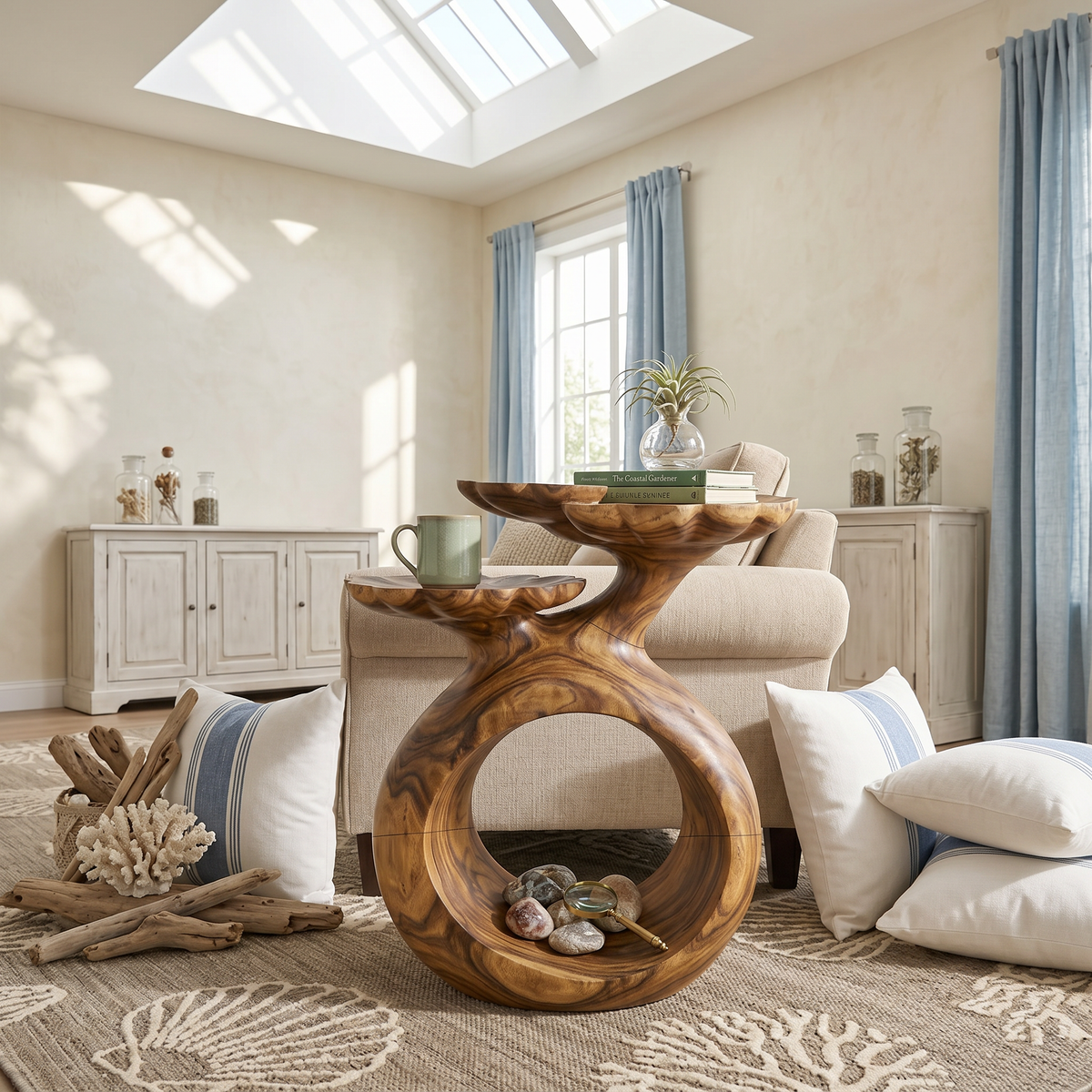Coastal Twin Top Side Table Beach House