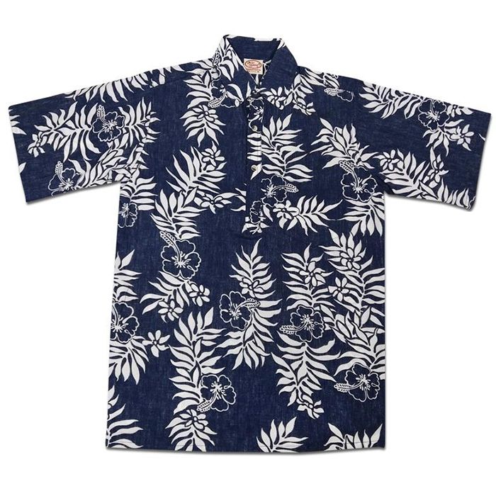 Mini Tahitian Pullover (Navy/White) Hawaiian Shirts