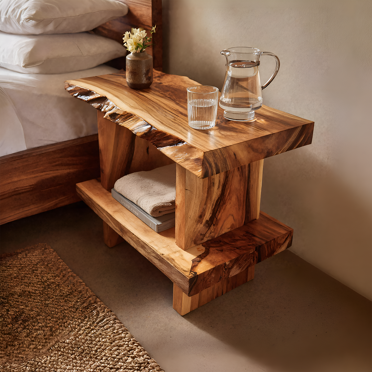 Artistic Large Display Shelf For Living Room Storage And Decor