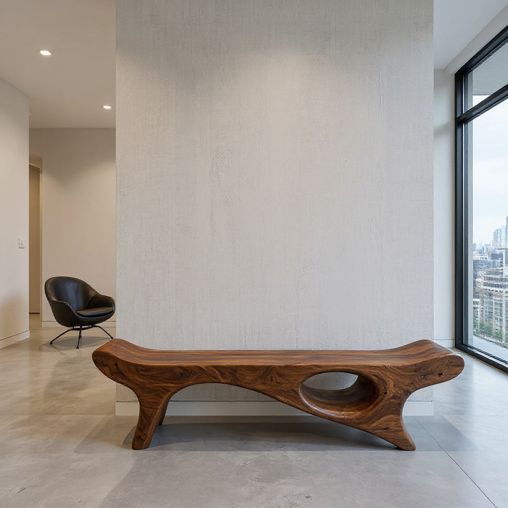 Artistic Bench For Living Room Or Entryway