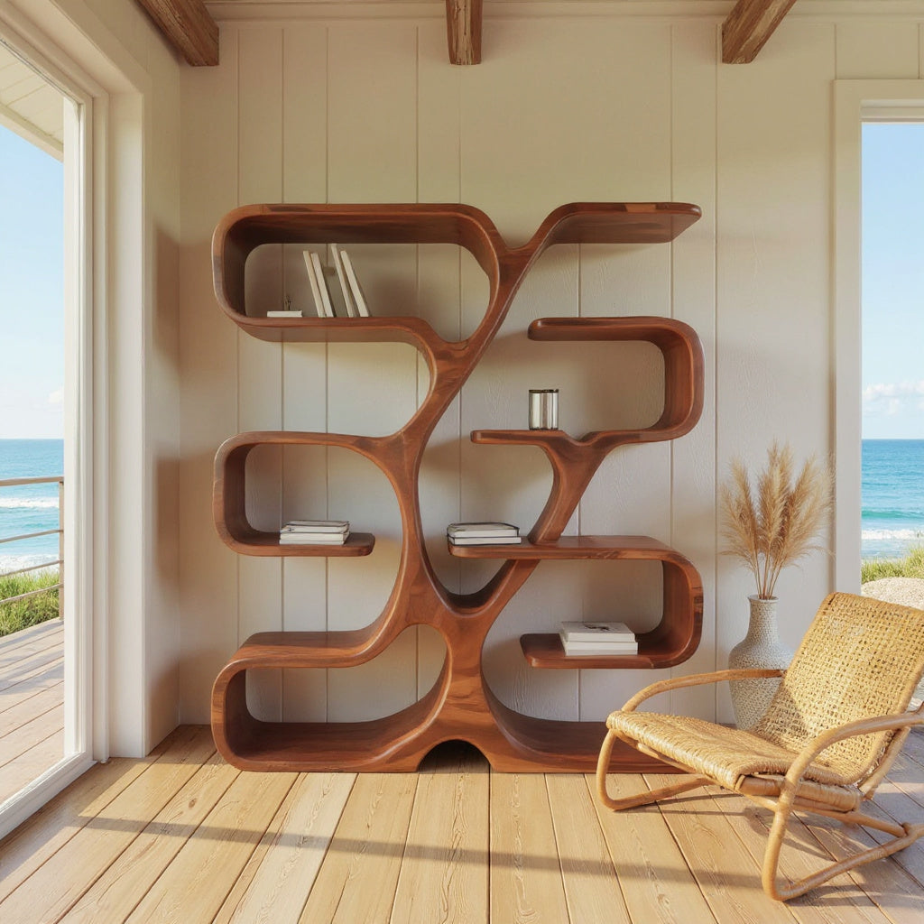 Artistic Bookshelf Display For Living Room Or Home Office