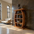 Artistic Bookshelf With Tiers For Living Room
