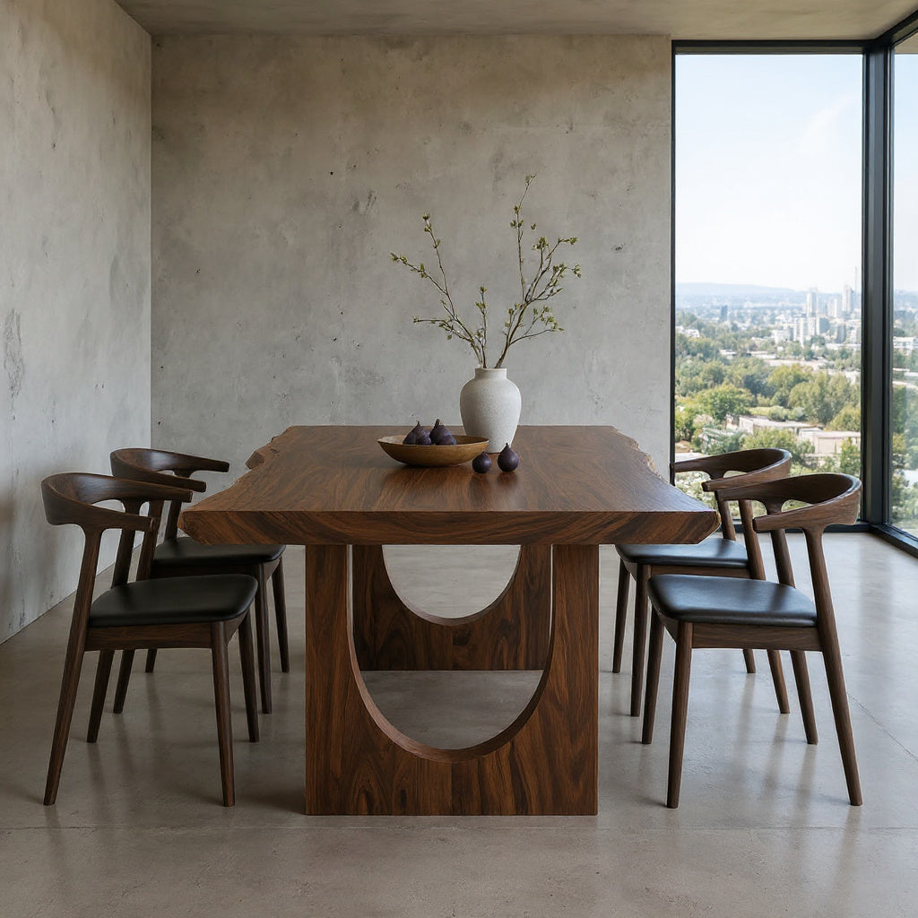 Artistic Live Edge Dining Table For Kitchen Dining Area