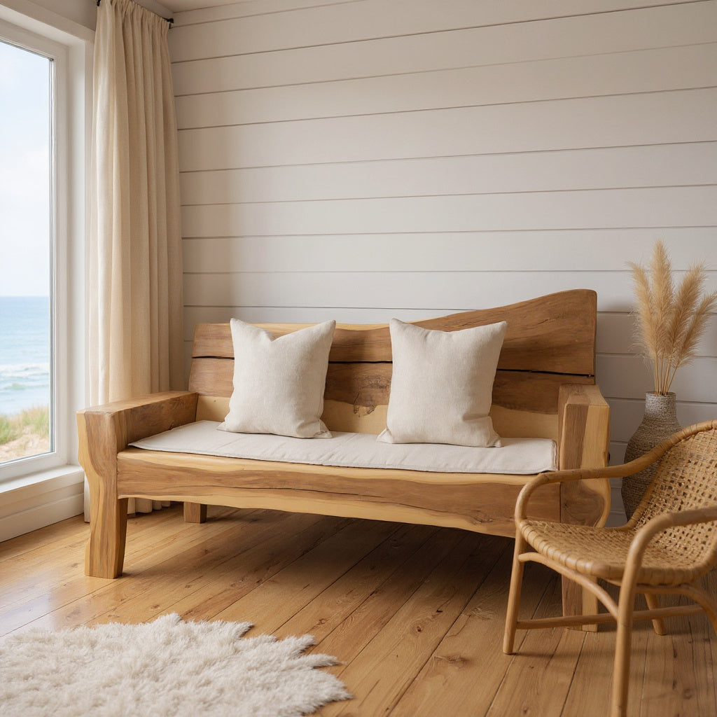 Artistic Live Edge Sofa For Living Room