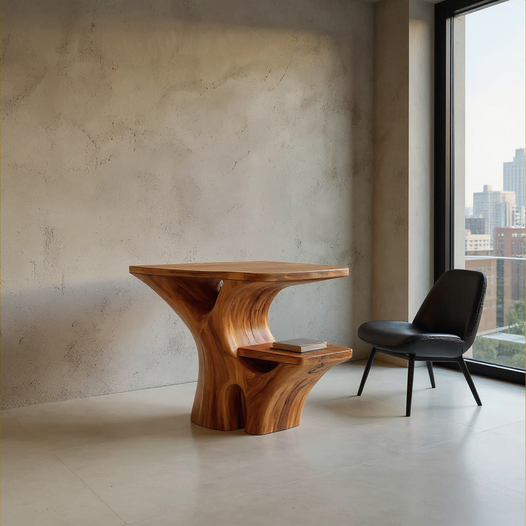 Artistic Side Table Unique Multi-Tiered Design For Home