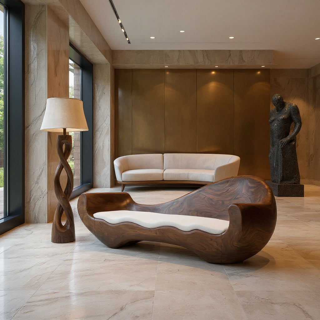 Artistic Sofa With Organic Design For Living Room
