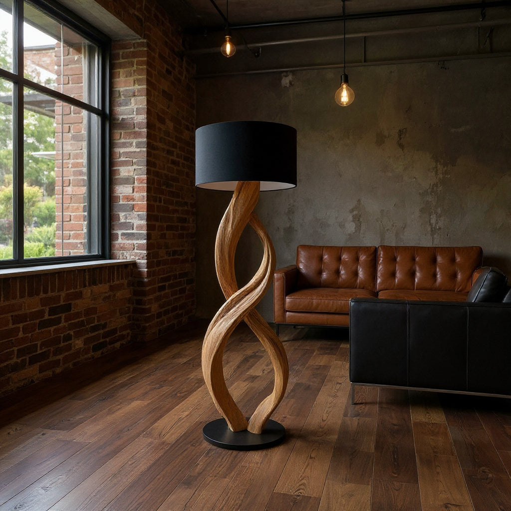 Artistic Twisted Floor Lamp For Living Room