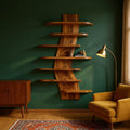 Artistic Wood Wall Bookshelf For Modern Interiors