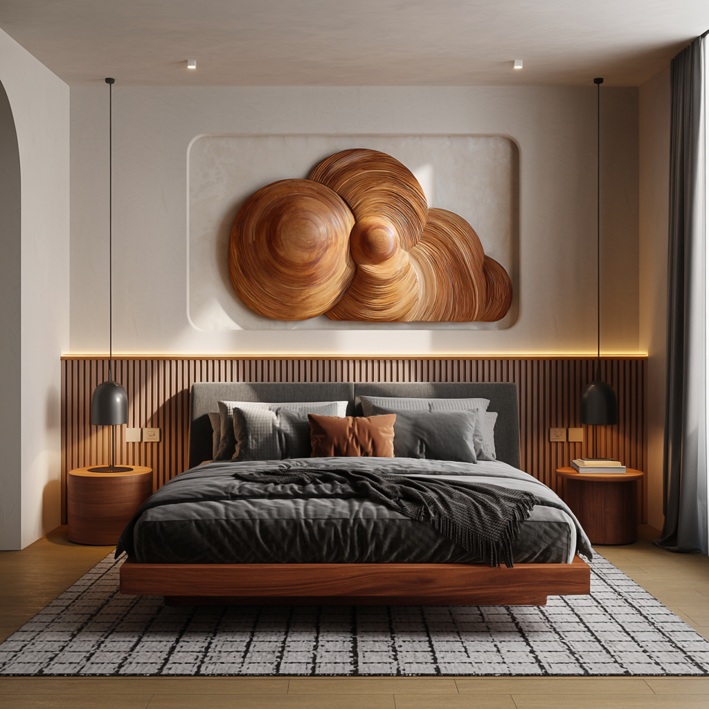 Artistic Wooden Cloud Wall Art For Interior Decor