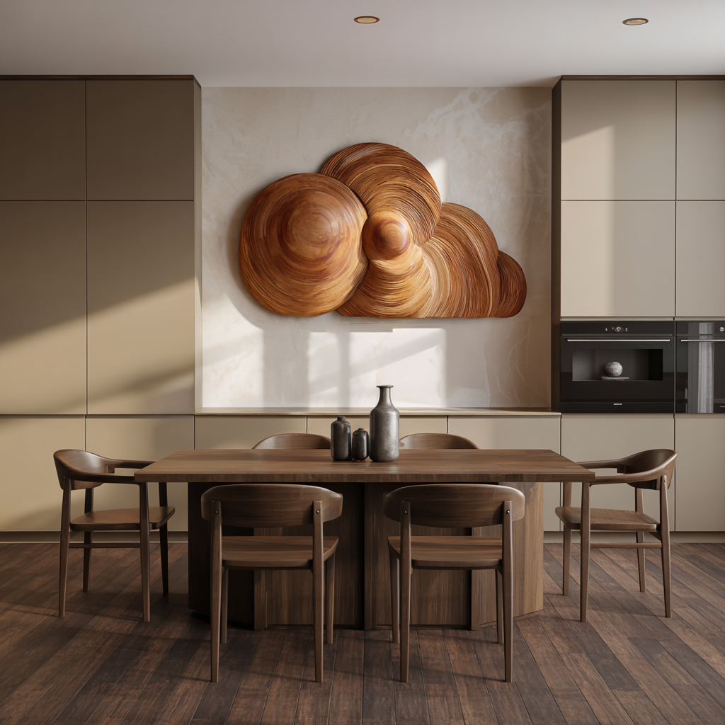 Artistic Wooden Cloud Wall Art For Interior Decor