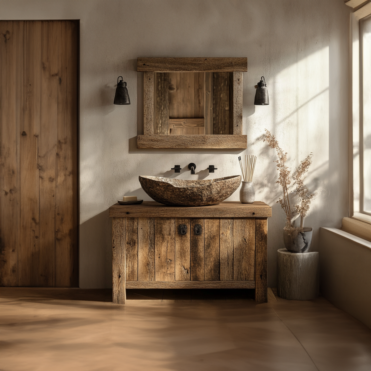Bathroom Rustic Vanity Reclaimed Wood Home Decor Christmas Gift - view 2