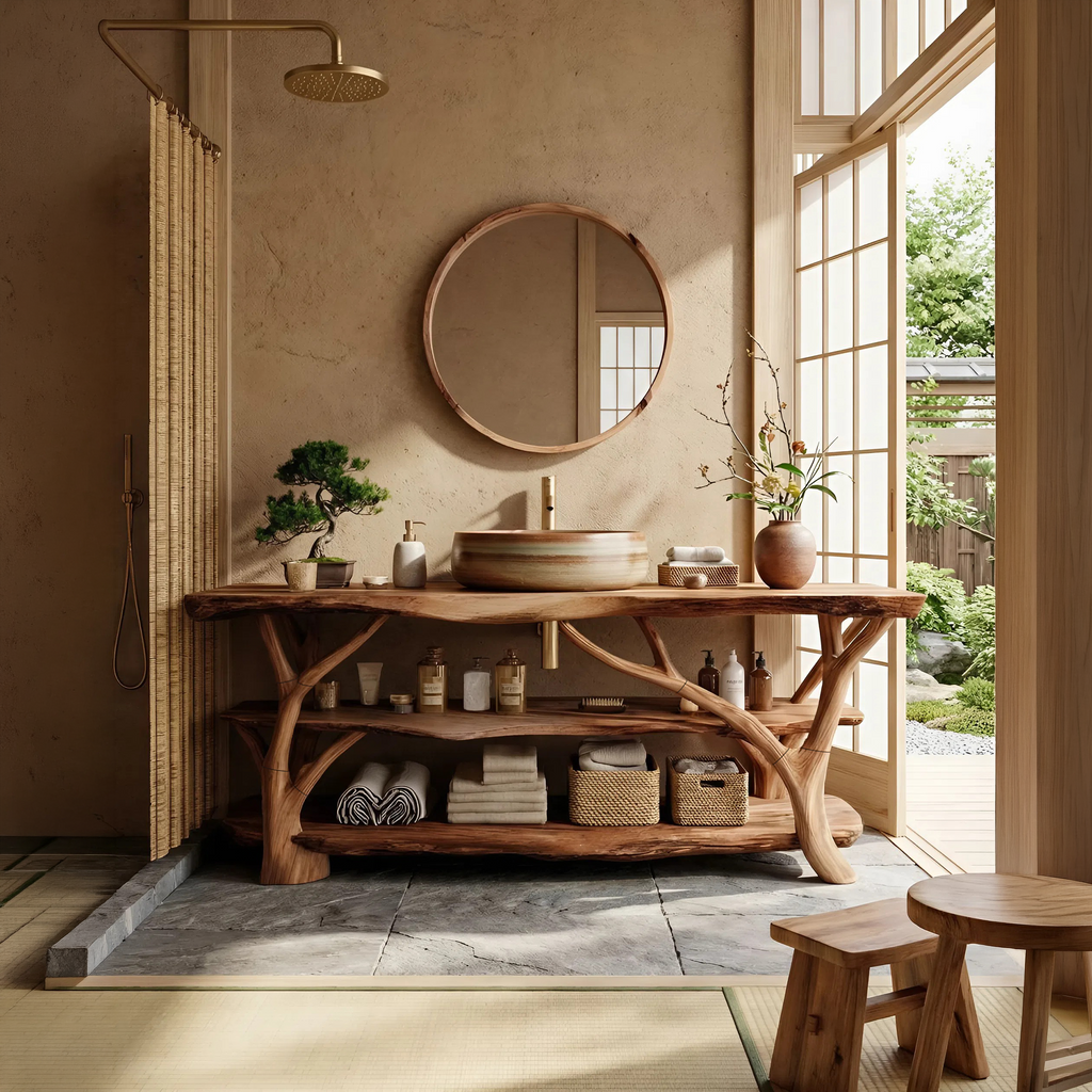 Contemporary Handmade Sink Vanity For New Bathroom Setup