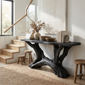Coastal Rustic Organic Console Table Living Room And Entryway