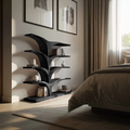 Contemporary Curved Bookshelf For Modern Interior - view 4