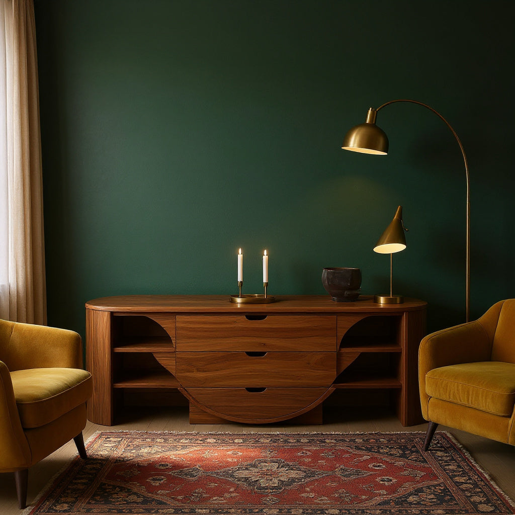 Christmas Modern Sideboard With Drawers For Living Room Or Dining