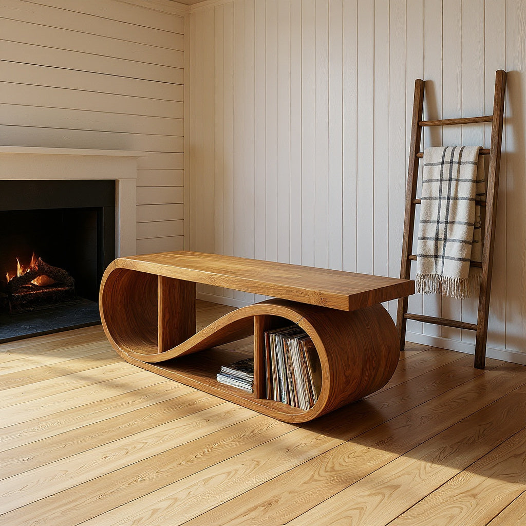 Coastal Wave Record Storage Cabinet Beach Residence