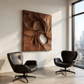 Contemporary Abstract Relief Wall Decor Panel For Home Office