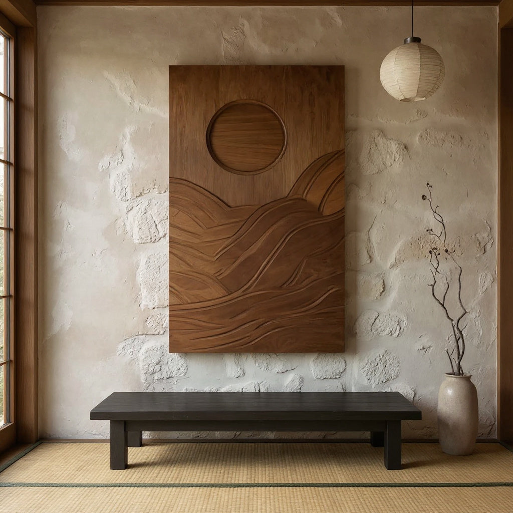 Contemporary Abstract Wall Sculpture For Bedroom Display