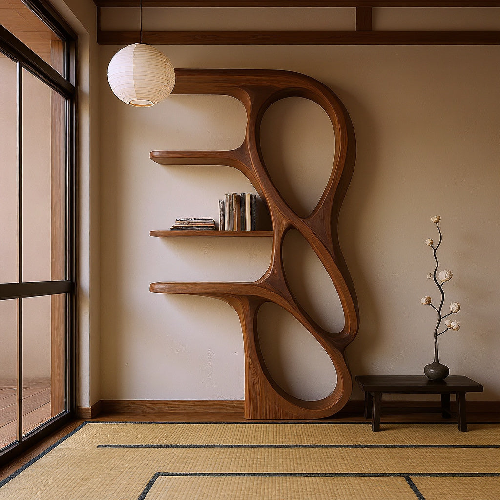 Contemporary Art Bookshelf For Living Room Decor