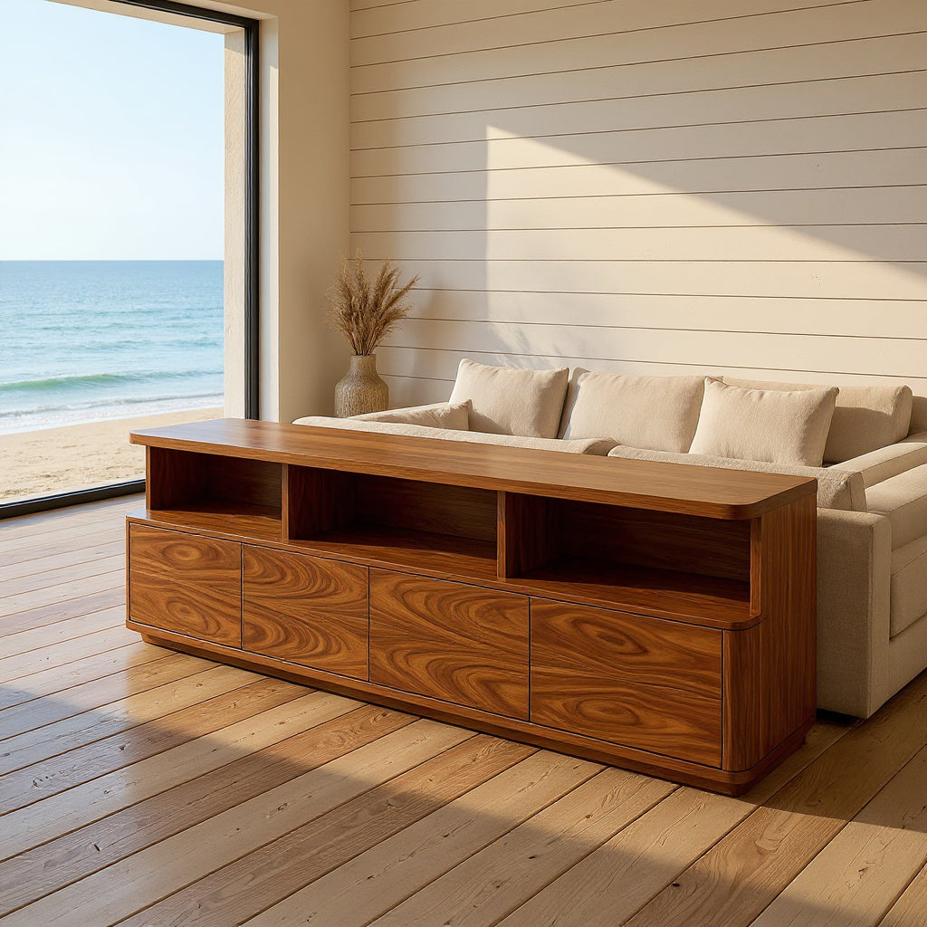 Contemporary Cabinet Console Table For Elegant Entryway