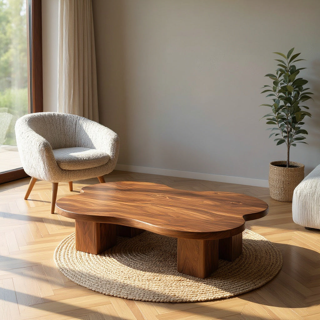 Contemporary Cloud Shape Coffee Table For Living Room Decor