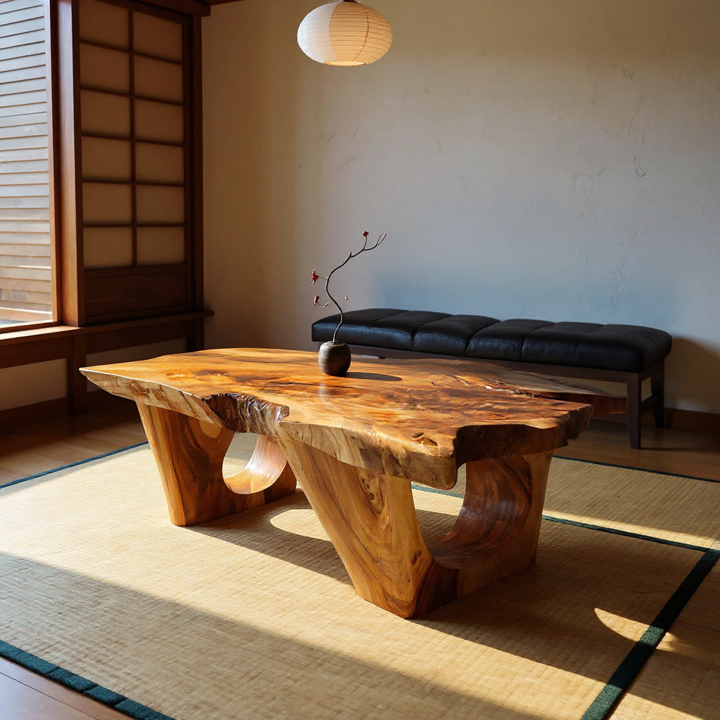 Contemporary Coffee Table Live Edge Design For Modern Home