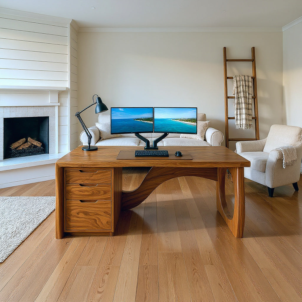 Contemporary Executive Desk Designer Workspace