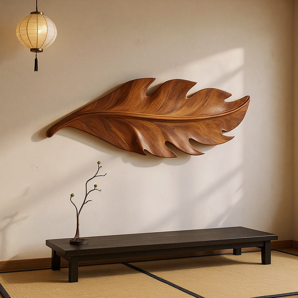 Contemporary Floating Leaf Shelf For Interior Decor