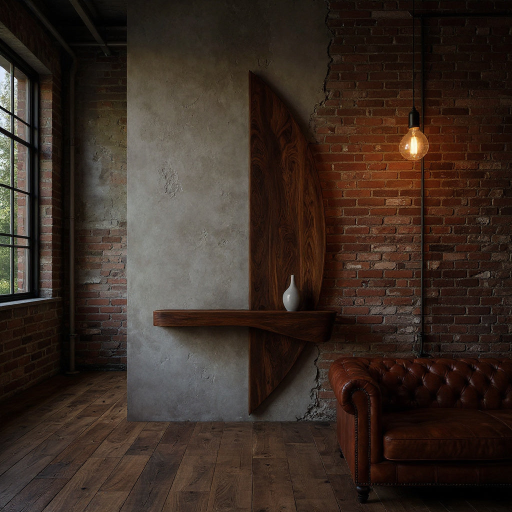 Contemporary Floating Shelf Sculptural For Entryway