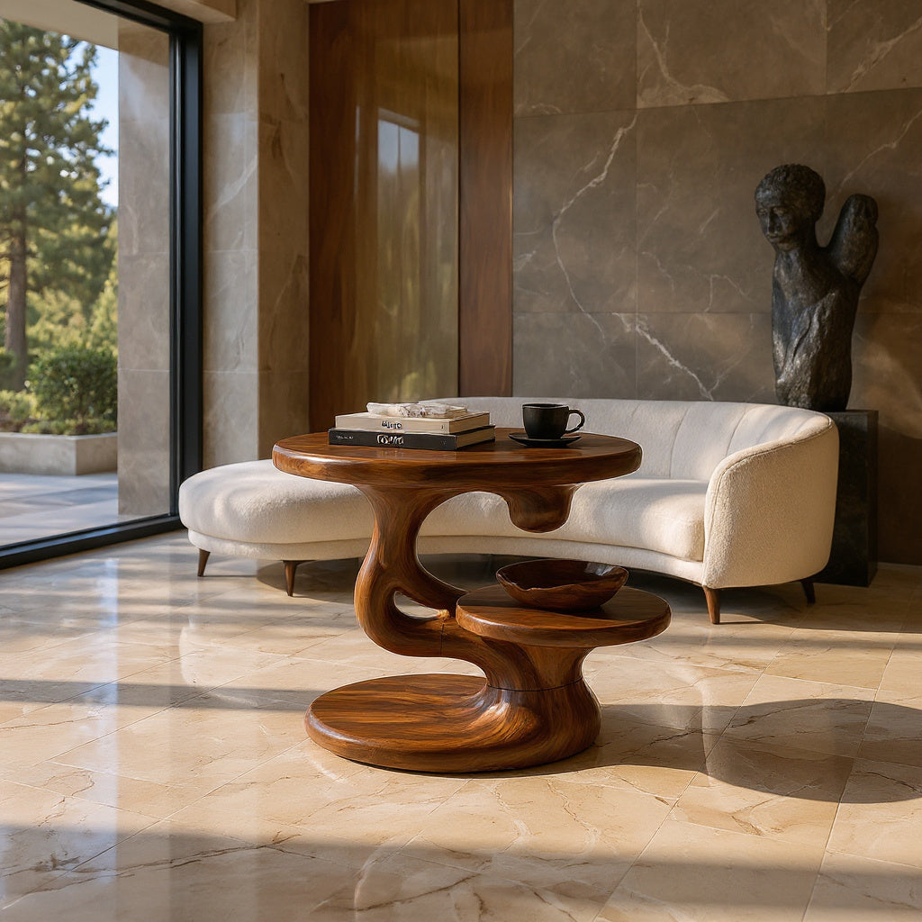 Contemporary Floating Side Table Mountain Retreat