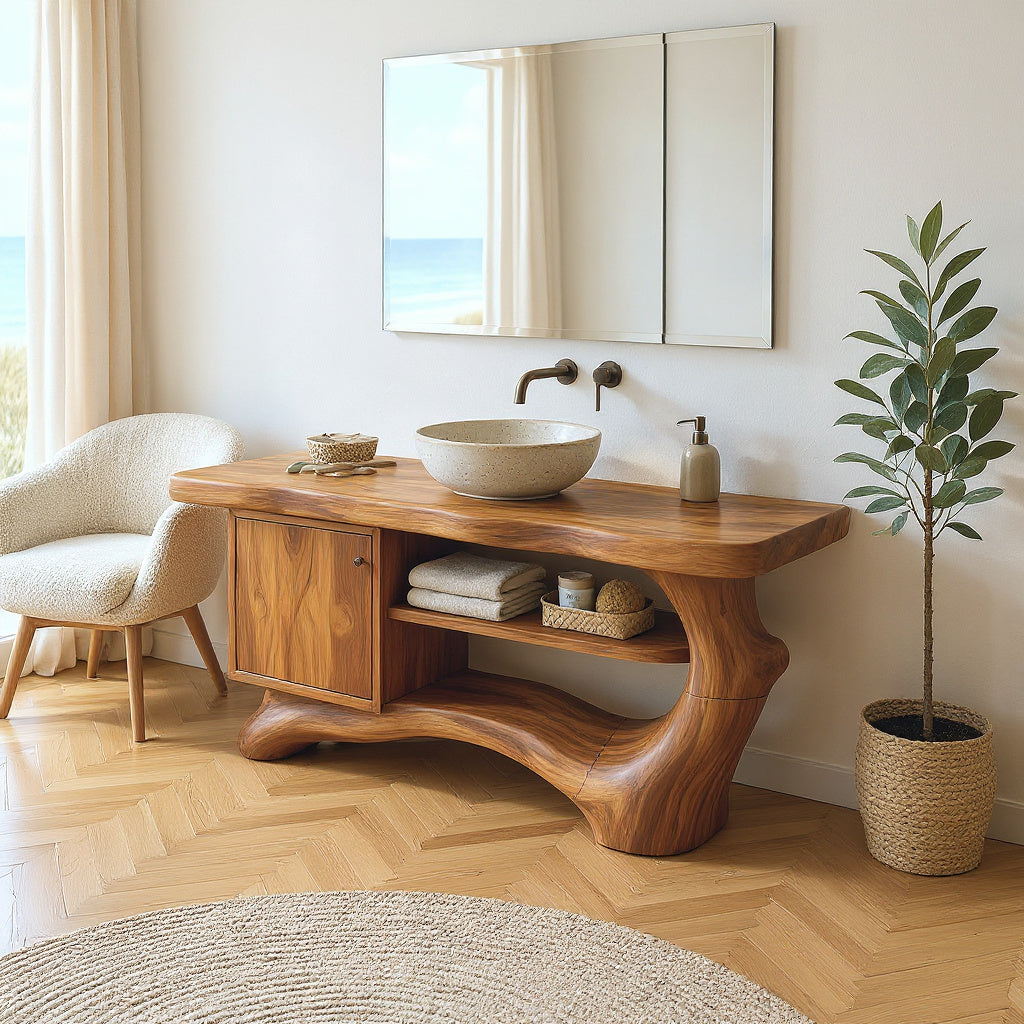Contemporary Floating Vanity For Small Bathroom Space