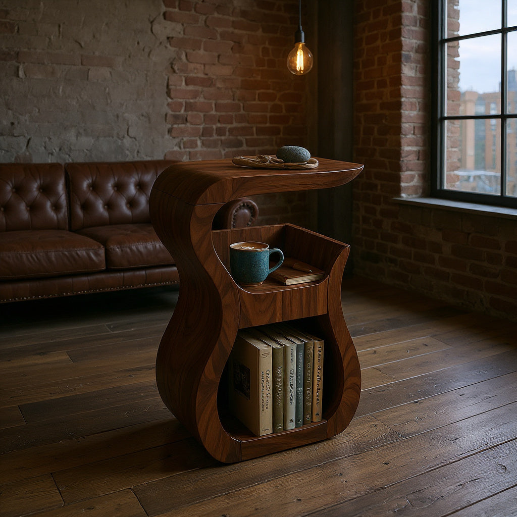 Contemporary Flowing Drink Table For Open Concept Interior