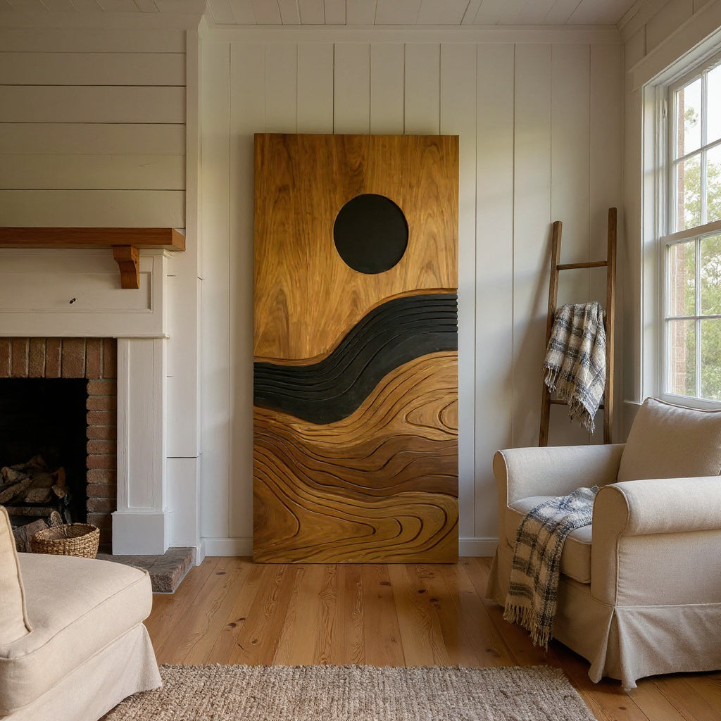 Contemporary Flowing Wall Decor For Entryway And Lounge Display