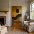 Contemporary Flowing Wall Decor For Entryway And Lounge Display